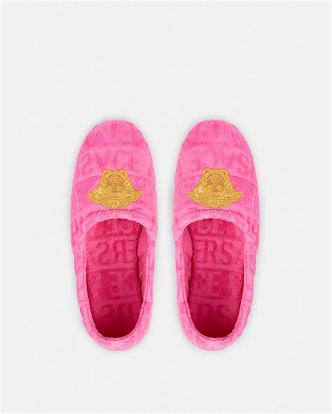 versace slippers on sale|Versace allover slippers.